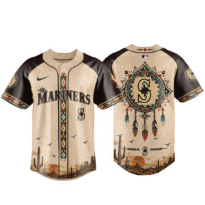 Unisex Seattle Mariners Native American Heritage 2026 Baseball Jersey for Baseball Fans