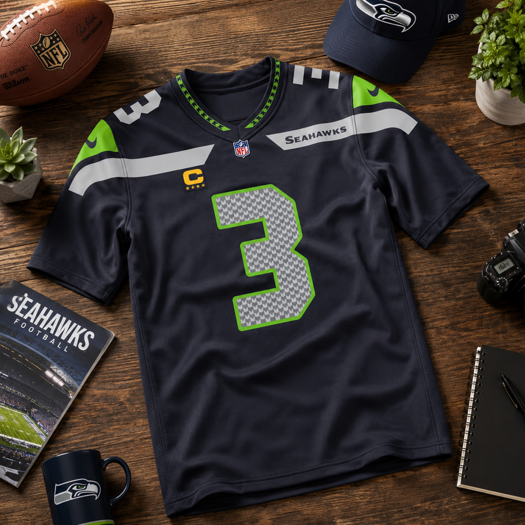Unisex Seattle Seahawks 2026 Russell Wilson 3 Signature Football Jersey for Football Fans 2 Unisex Seattle Seahawks 2026 Russell Wilson 3 Signature Football Jersey for Football Fans
