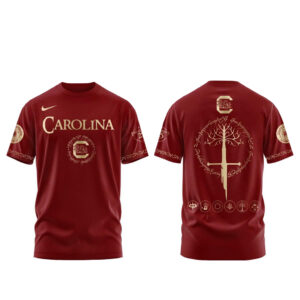 Unisex South Carolina Gamecocks Lord Of The Rings Night 2026 Red Graphic Shirt for College Sports Fans