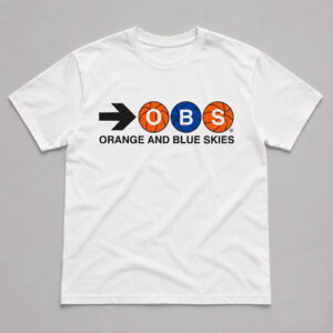 Unisex Spike Lee Orange And Blue Skies 2026 Finals Game 2 Brooklyn Graphic Shirt for Basketball Fans