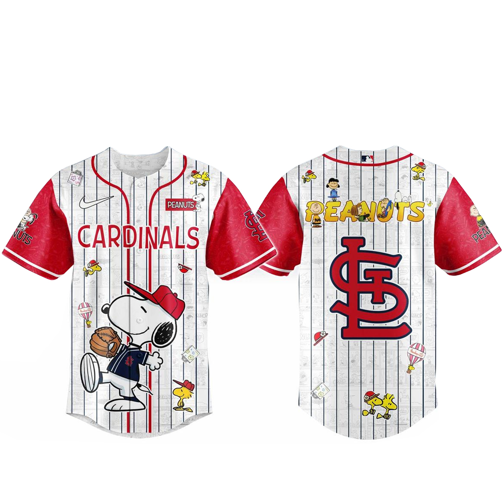 Unisex St. Louis Cardinals Peanuts Night 2026 Baseball Jersey for Baseball Fans 1 Unisex St. Louis Cardinals Peanuts Night 2026 Baseball Jersey for Baseball Fans