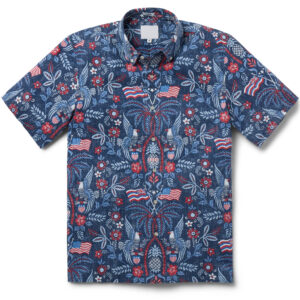 Unisex Summer Commemorative 2026 America Navy Hawaiian Shirt for Patriotic Fans