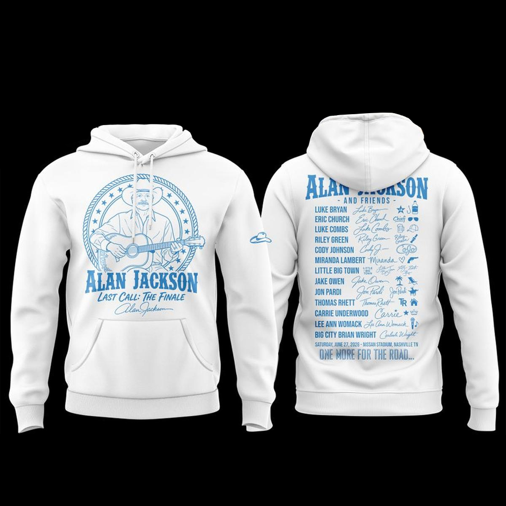 Unisex Tennessee Titans x Alan Jackson Last Call The Finale 2026 Graphic Shirt for Football and Country Music Fans - Image 3