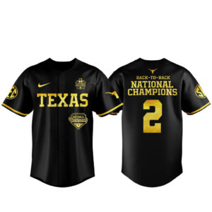 Unisex Texas Longhorns 2026 NCAA Softball College World Series National Champions Baseball Jersey for College Sports Fans