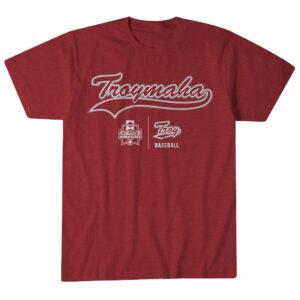 Unisex Troy Baseball TroyMaha Graphic Shirt for College Sports Fans