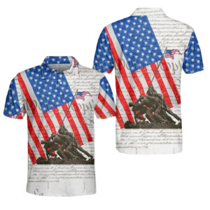 Unisex USA 250 Years Of Independence 4th Of July Patriotic Graphic Polo Shirt for Patriotic Fans
