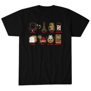 Unisex Vegas Golden Knights Emoji Stars Graphic Shirt for Hockey Fans
