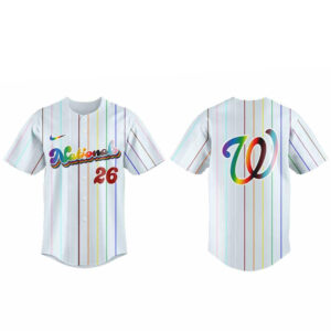 Unisex Washington Nationals Pride Night 2026 Baseball Jersey for Baseball Fans