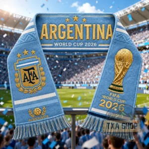 Unisex Argentina Global Soccer Event 2026 Graphic Scarf for Soccer Fans