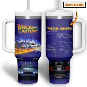 Unisex Back to the Future Tumbler Graphic Tumbler for Movie Fans