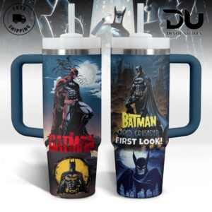 Batman Movies Graphic Tumbler With Handle for Movie Fans