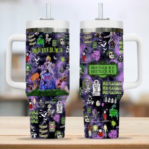 Unisex Beetlejuice Tumbler Graphic Tumbler for Movie Fans