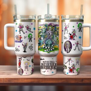 Unisex Beetlejuice Tumbler Graphic Tumbler for Movie Fans