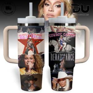 Beyonce Music Graphic Tumbler With Handle for Music Fans