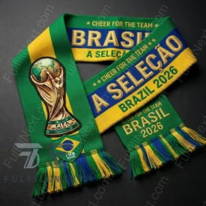 Brazil National Football Team Global Soccer Event 2026 Scarf