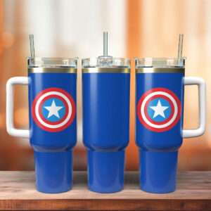 Unisex Captain America Tumbler Graphic Tumbler for Movie Fans