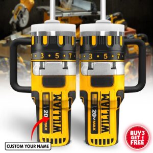 Cat Filter Real Wrench Graphic Tumbler With Handle for Fans