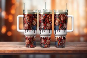 Chucky Tumbler Graphic Tumbler for Movie Fans