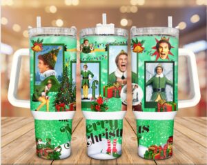 Elf Christmas Tumbler Graphic Tumbler for Movie Fans