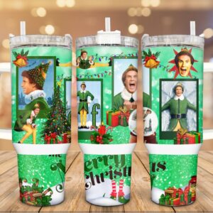 Unisex Elf Christmas Tumbler Graphic Tumbler for Movie Fans