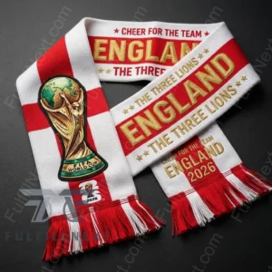 England National Football Team Global Soccer Event 2026 Scarf