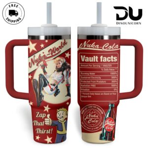 Fallout Nuka Cola Games Graphic Tumbler With Handle for Fans