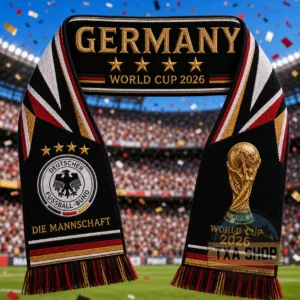 Unisex Germany Global Soccer Event 2026 Graphic Scarf for Soccer Fans