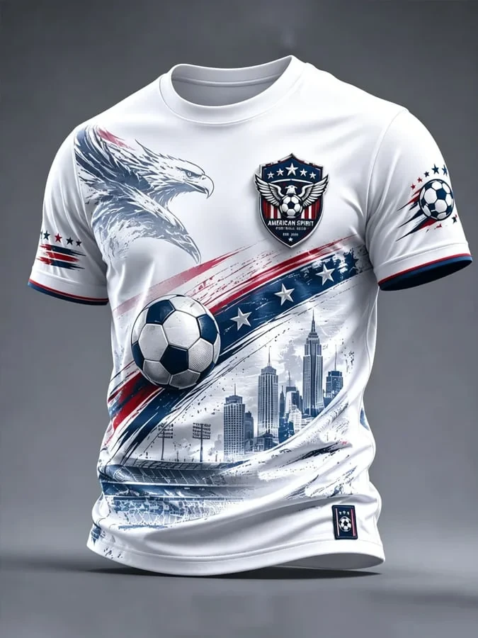 Unisex USA Global Soccer Event 2026 Soccer Merch Graphic Shirt for Soccer Fans