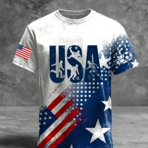 Unisex USA Global Soccer Event 2026 America Fan Graphic Shirt for Soccer Fans