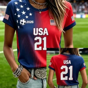 Unisex USA Global Soccer Event 2026 Soccer Lovers Graphic Shirt for Soccer Fans