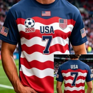 Unisex USA Global Soccer Event 2026 Fan Gift Graphic Shirt for Soccer Fans