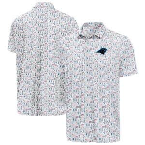 Unisex Carolina Panthers White America 250 Freedom 2026 Graphic Polo Shirt for Football Fans