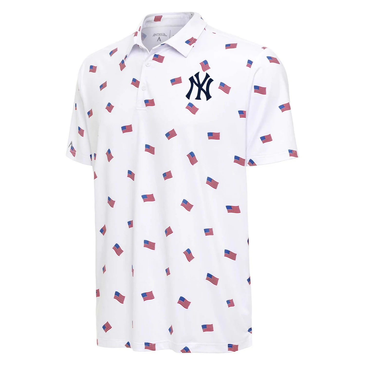 Unisex New York Yankees White 2026 Americana Graphic Polo Shirt for Baseball Fans