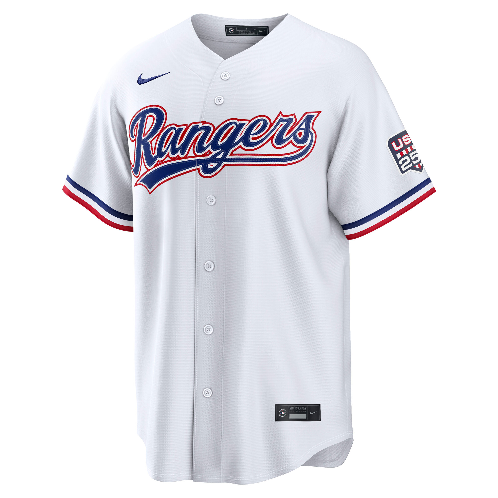 Unisex Texas Rangers Corey Seager White USA 250 Fourth of July Home Graphic Baseball Jersey for Baseball Fans - Image 3