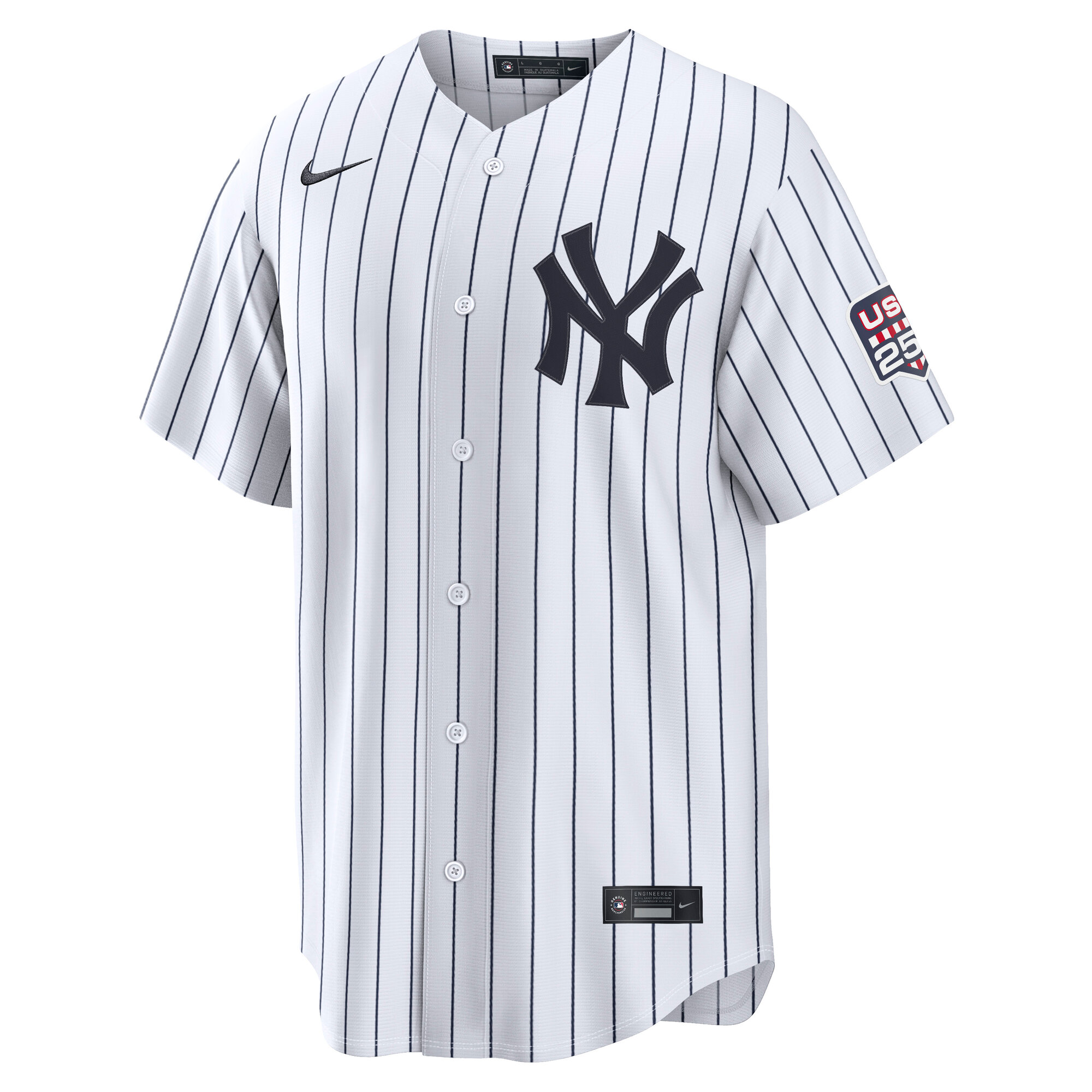 Unisex New York Yankees Aaron Judge White USA 250 Fourth of July Home Graphic Baseball Jersey for Baseball Fans - Image 3