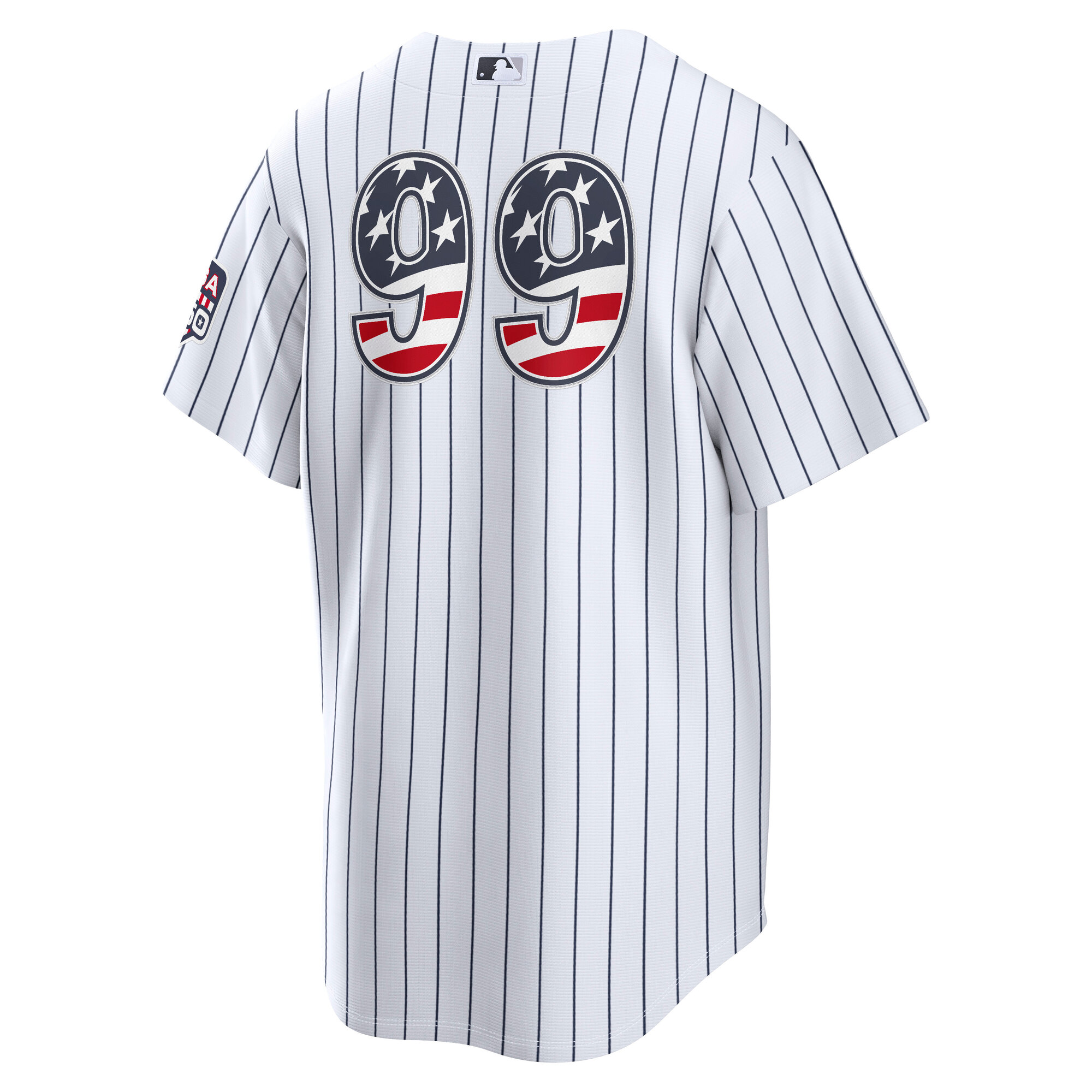 Unisex New York Yankees Aaron Judge White USA 250 Fourth of July Home Graphic Baseball Jersey for Baseball Fans - Image 4