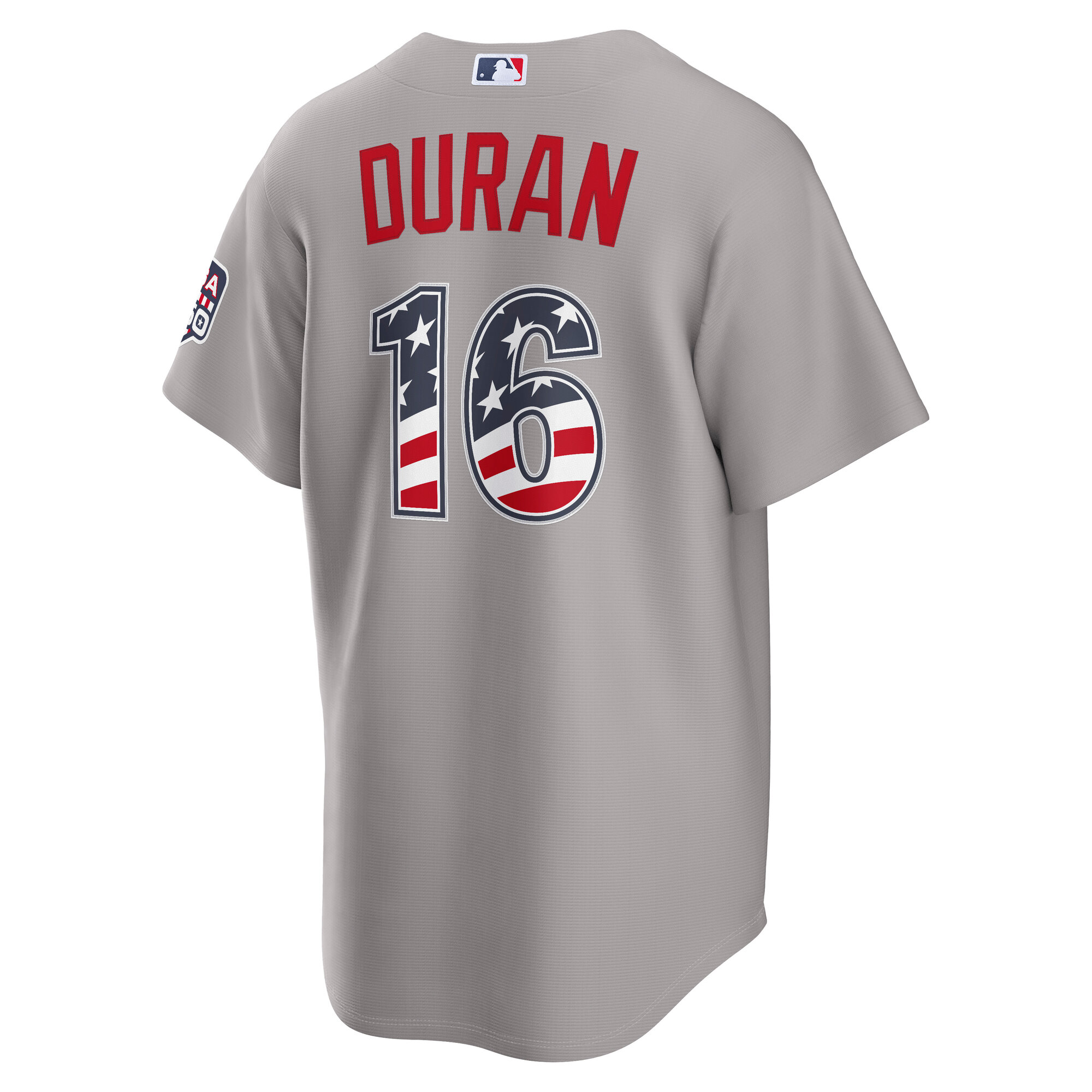 Unisex Boston Red Sox Jarren Duran Gray USA 250 Fourth of July Road Graphic Baseball Jersey for Baseball Fans - Image 4