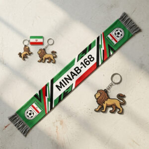 Global Soccer Event 2026 Minab-168 Football Scarf Bold Text