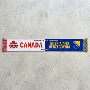 Global Soccer Event 2026 Canada Vs Bosnia And Herzegovina Football Scarf Match Souvenir