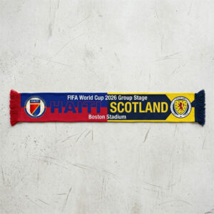 Global Soccer Event 2026 Haiti Vs Scotland Football Scarf Dual Color