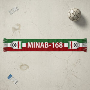 Global Soccer Event 2026 Minab-168 Football Scarf Tricolor Design