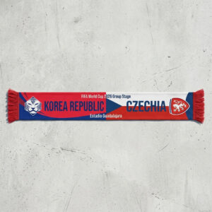 Global Soccer Event 2026 Korea Republic Vs Czechia Football Scarf Match Day