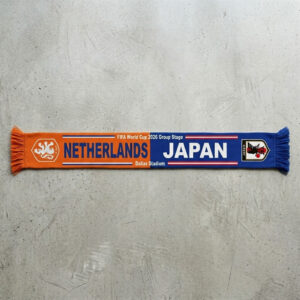 Global Soccer Event 2026 Netherlands Vs Japan Football Scarf Contrast Tones