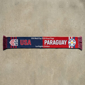 Global Soccer Event 2026 Usa Vs Paraguay Football Scarf Bold Graphics