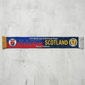 Global Soccer Event 2026 Haiti Vs Scotland Football Scarf Match Souvenir