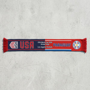 Global Soccer Event 2026 Usa Vs Paraguay Football Scarf Two Tone