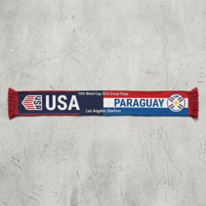 Global Soccer Event 2026 Usa Vs Paraguay Football Scarf Dual Colors
