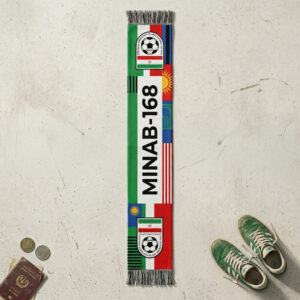 Global Soccer Event 2026 Minab-168 Football Scarf Green Red
