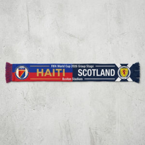 Global Soccer Event 2026 Haiti Vs Scotland Football Scarf Boston Edition