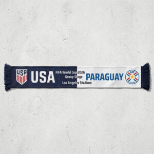 Global Soccer Event 2026 Usa Vs Paraguay Football Scarf National Logos